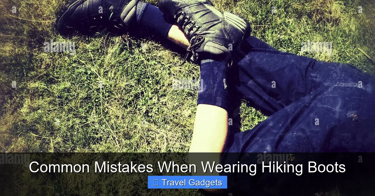 Common Mistakes When Wearing Hiking Boots