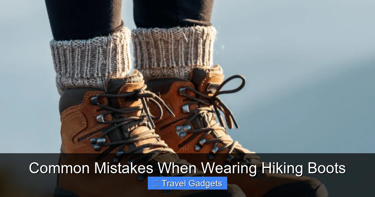Common Mistakes When Wearing Hiking Boots
