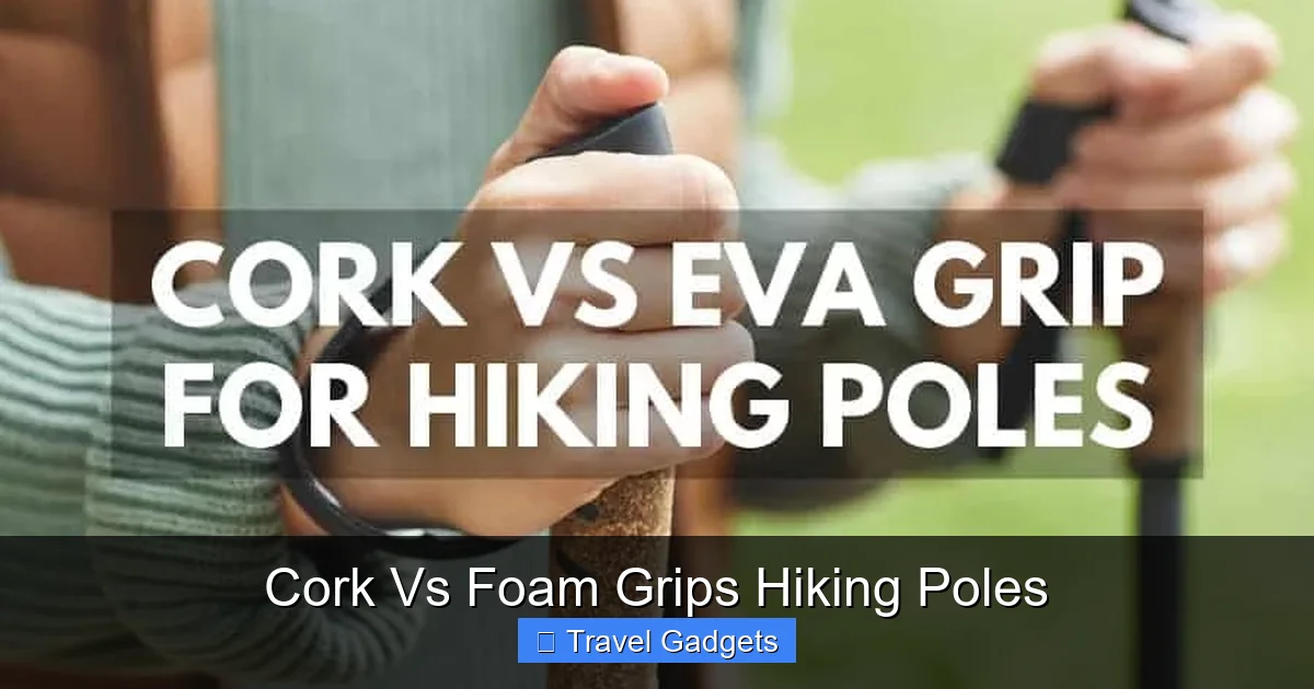Cork Vs Foam Grips Hiking Poles
