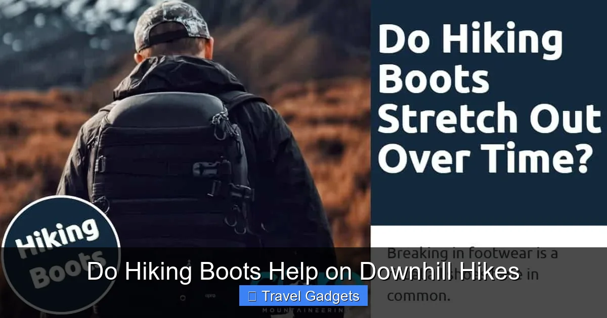 Do Hiking Boots Help on Downhill Hikes