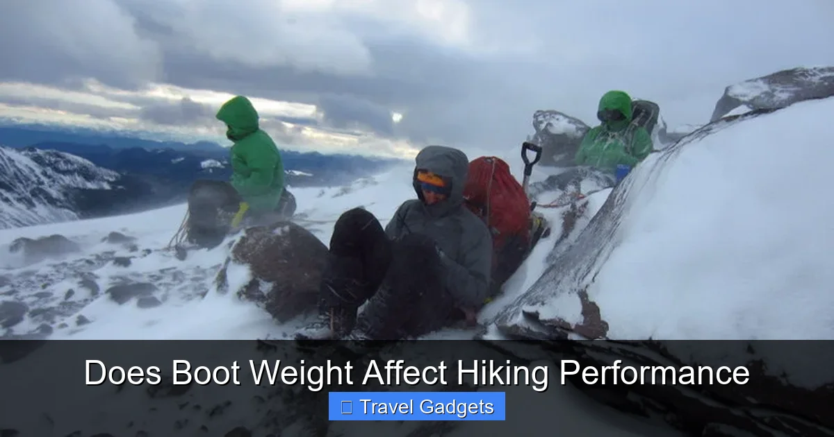 Does Boot Weight Affect Hiking Performance