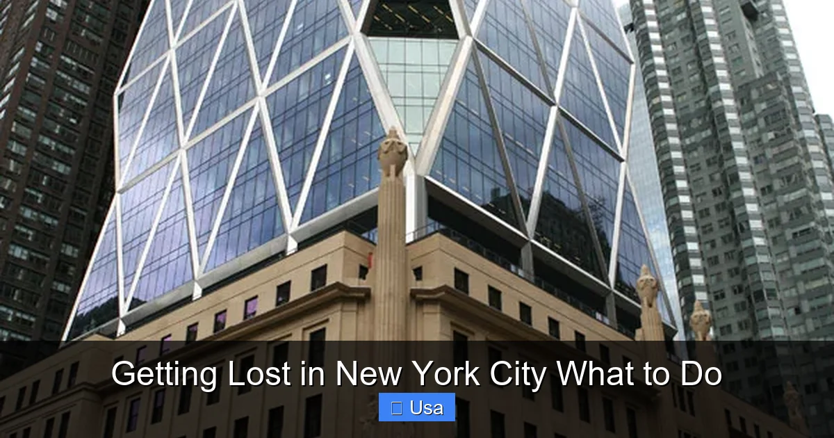 Getting Lost in New York City What to Do