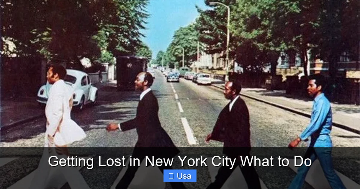 Getting Lost in New York City What to Do