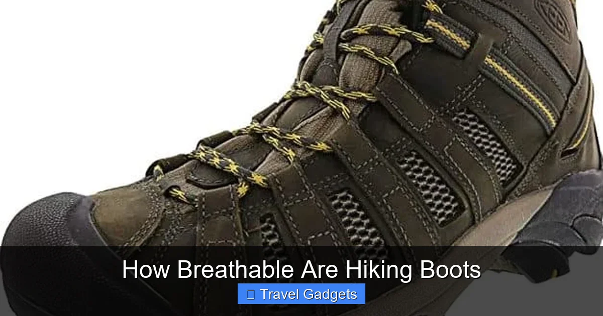 How Breathable Are Hiking Boots