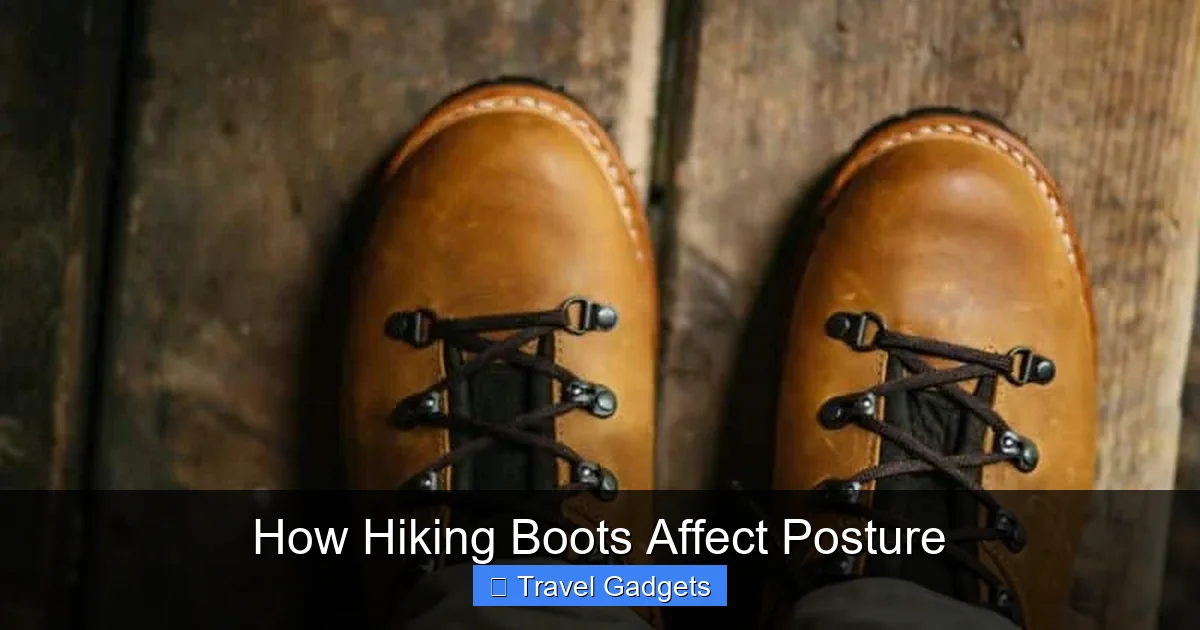 How Hiking Boots Affect Posture
