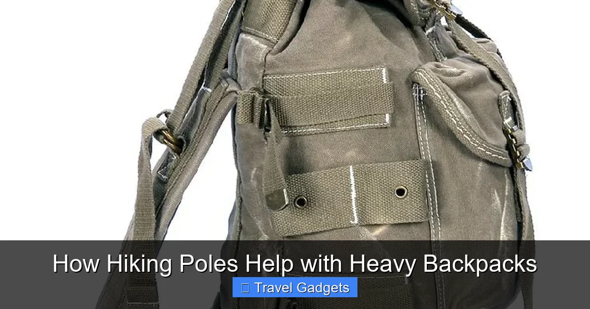 How Hiking Poles Help with Heavy Backpacks