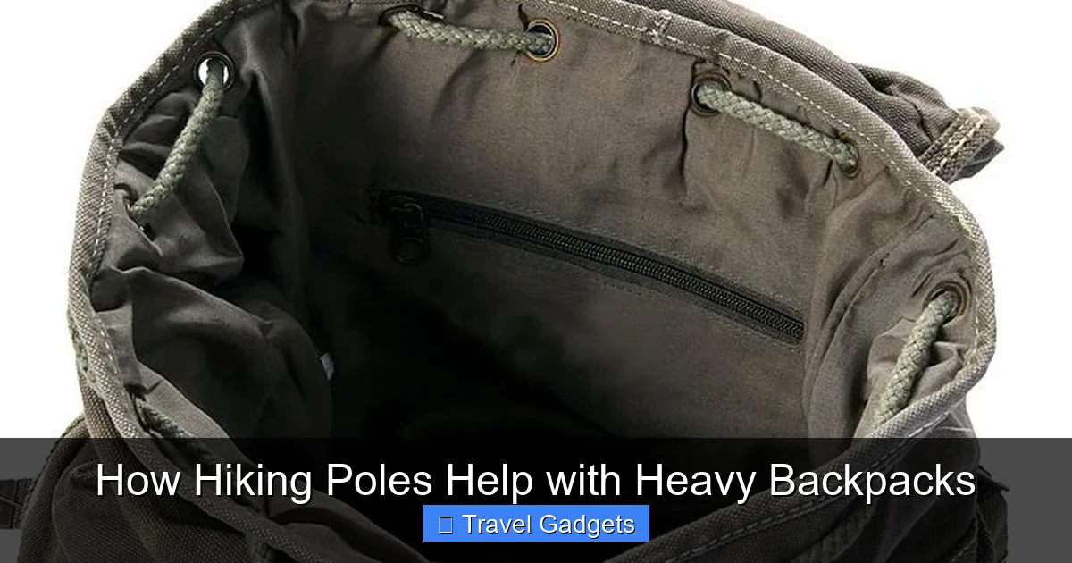 How Hiking Poles Help with Heavy Backpacks
