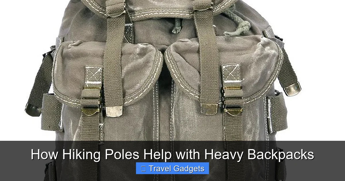 How Hiking Poles Help with Heavy Backpacks