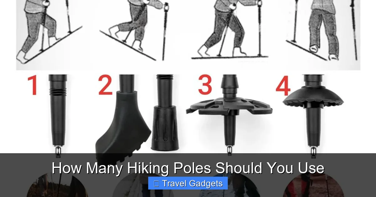 How Many Hiking Poles Should You Use