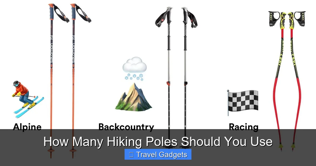 How Many Hiking Poles Should You Use