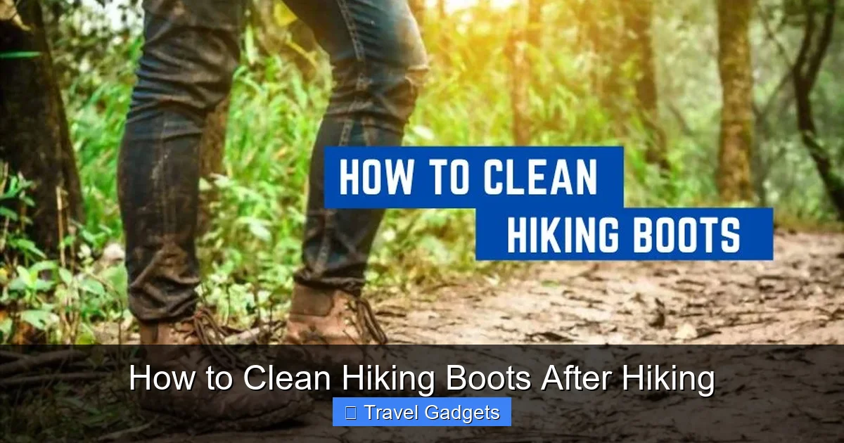 How to Clean Hiking Boots After Hiking