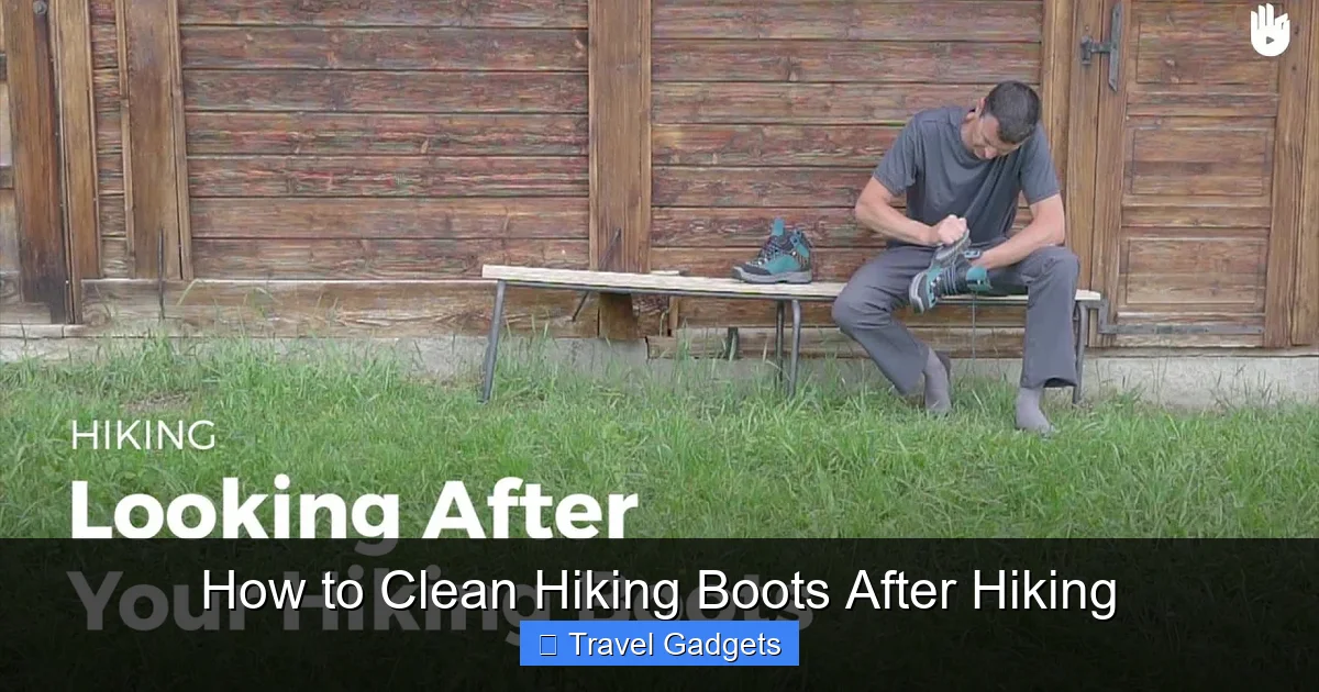 How to Clean Hiking Boots After Hiking