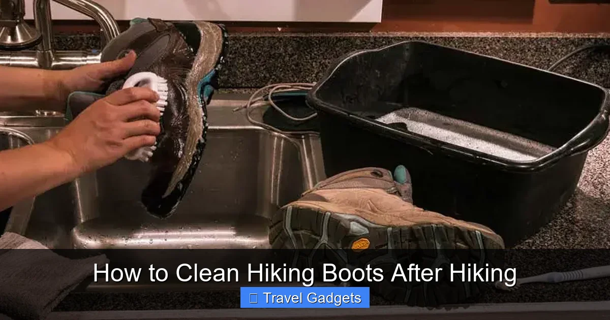 How to Clean Hiking Boots After Hiking