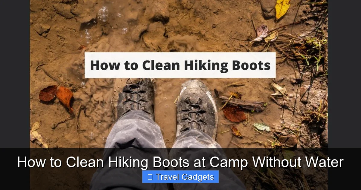 How to Clean Hiking Boots at Camp Without Water