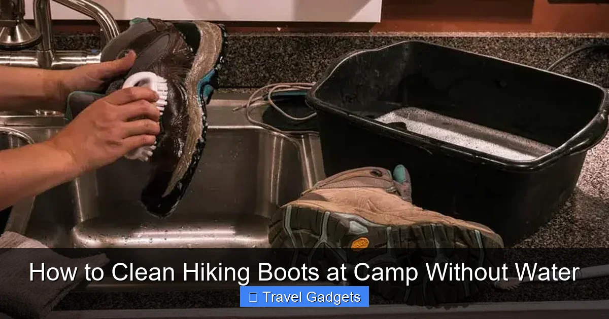 How to Clean Hiking Boots at Camp Without Water
