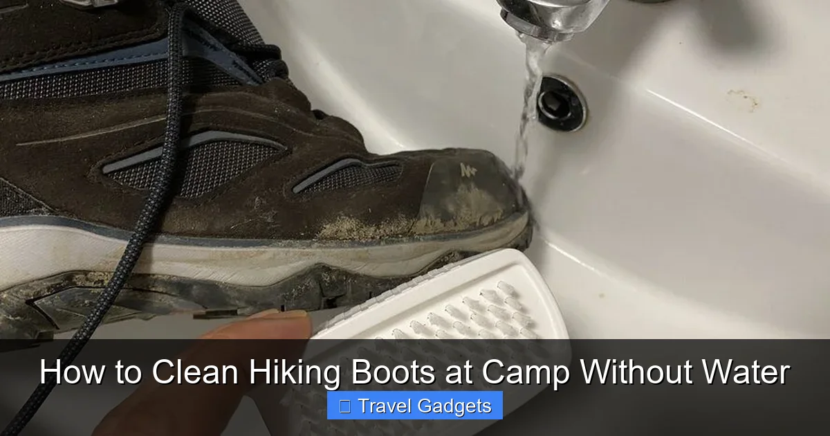How to Clean Hiking Boots at Camp Without Water