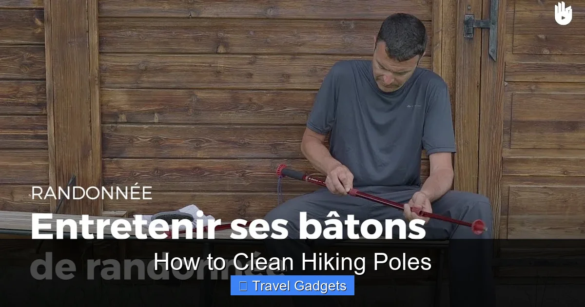 How to Clean Hiking Poles