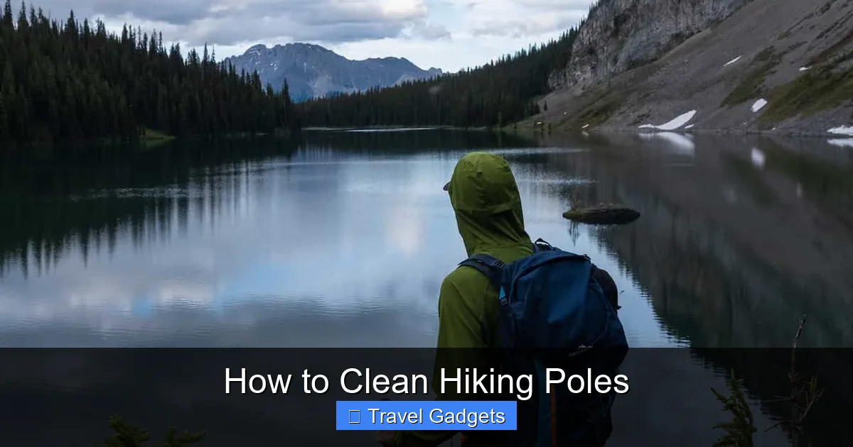 How to Clean Hiking Poles
