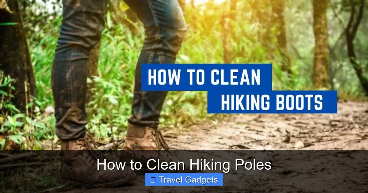 How to Clean Hiking Poles