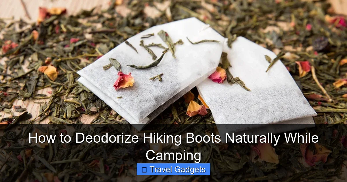 How to Deodorize Hiking Boots Naturally While Camping