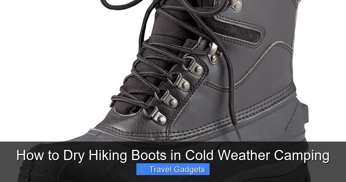 How to Dry Hiking Boots in Cold Weather Camping
