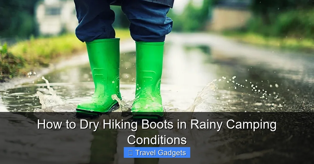 How to Dry Hiking Boots in Rainy Camping Conditions