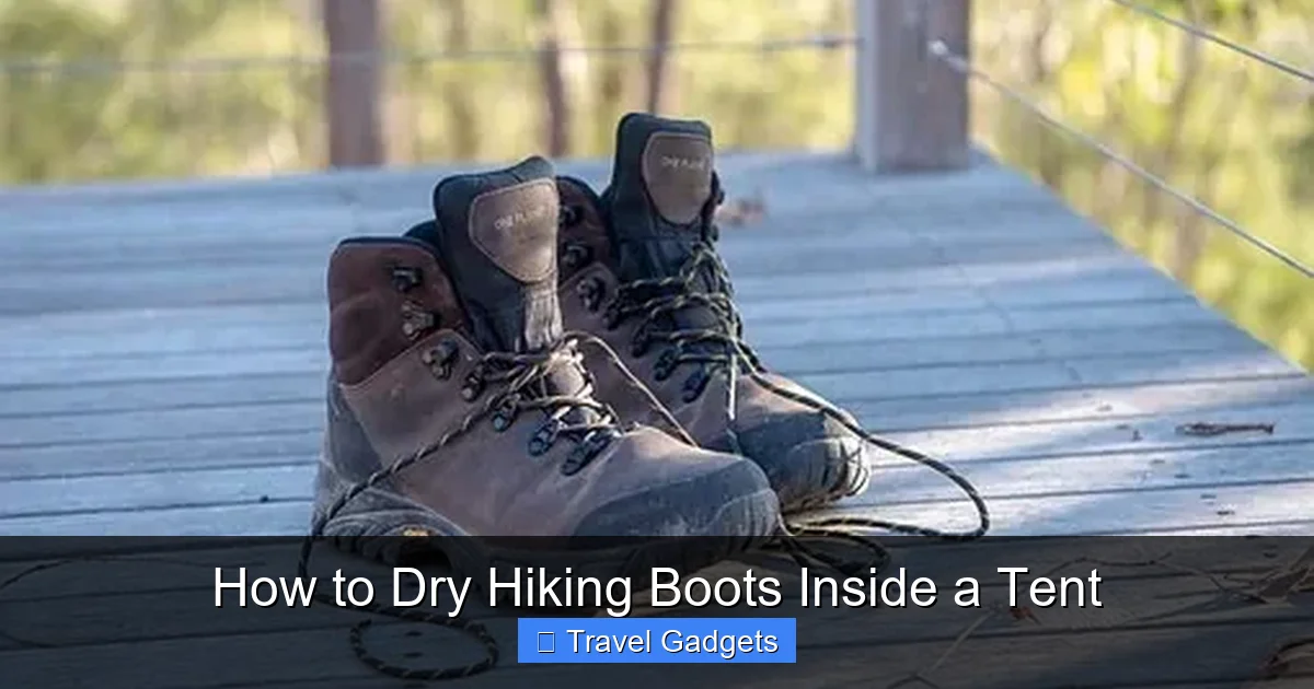 How to Dry Hiking Boots Inside a Tent