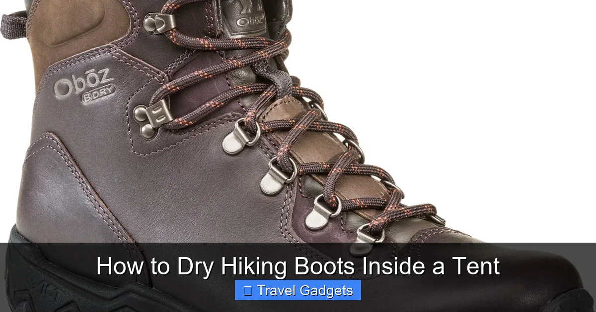 How to Dry Hiking Boots Inside a Tent