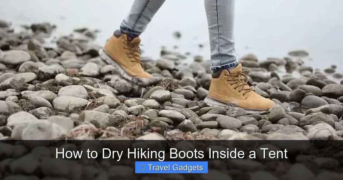 How to Dry Hiking Boots Inside a Tent
