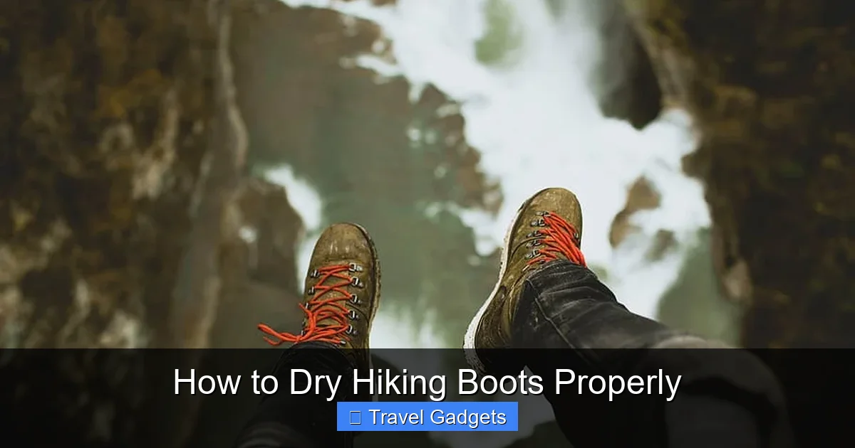 How to Dry Hiking Boots Properly