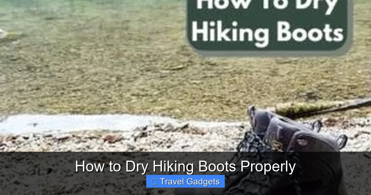 How to Dry Hiking Boots Properly