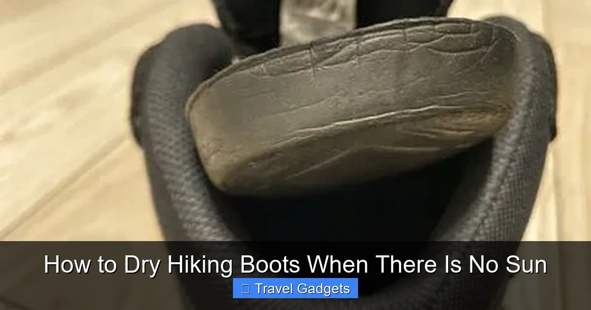How to Dry Hiking Boots When There Is No Sun