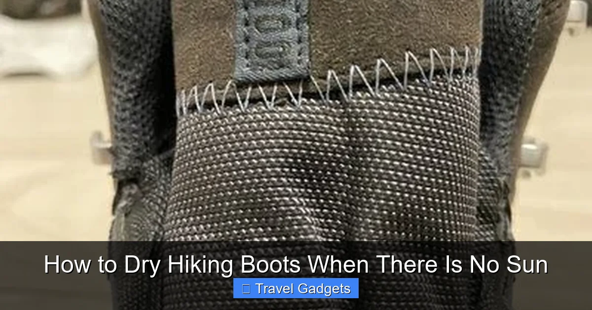 How to Dry Hiking Boots When There Is No Sun