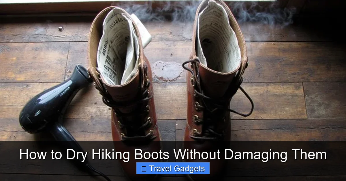 How to Dry Hiking Boots Without Damaging Them