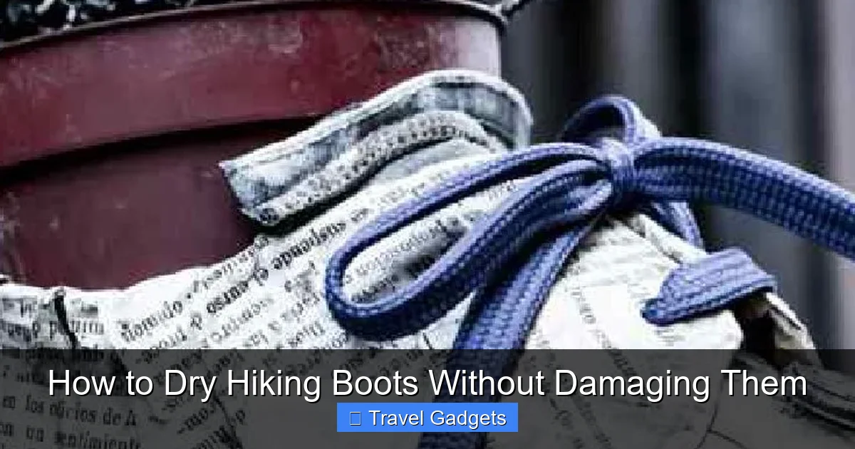How to Dry Hiking Boots Without Damaging Them