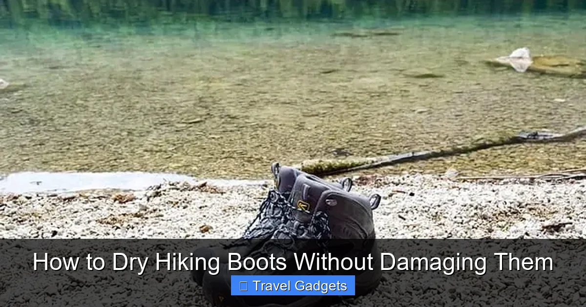 How to Dry Hiking Boots Without Damaging Them