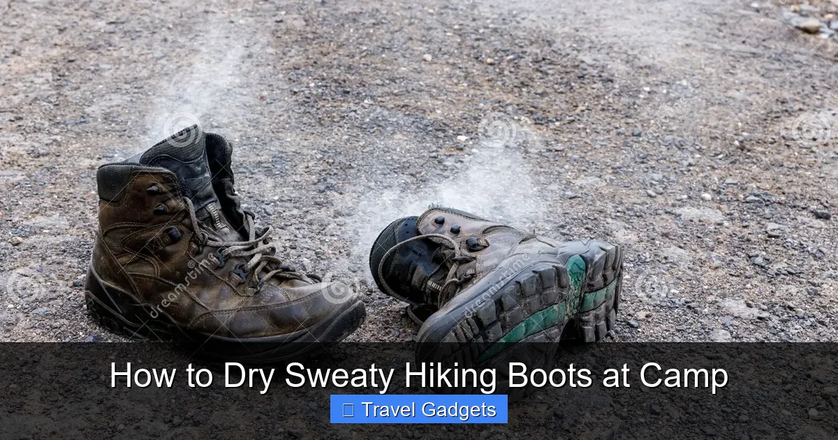 How to Dry Sweaty Hiking Boots at Camp