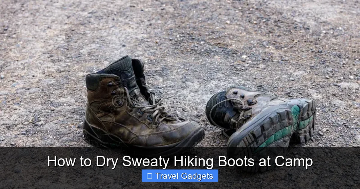 How to Dry Sweaty Hiking Boots at Camp