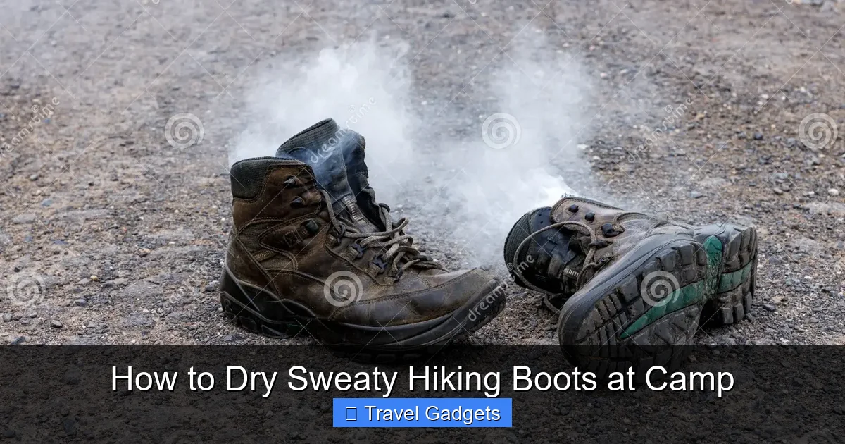 How to Dry Sweaty Hiking Boots at Camp