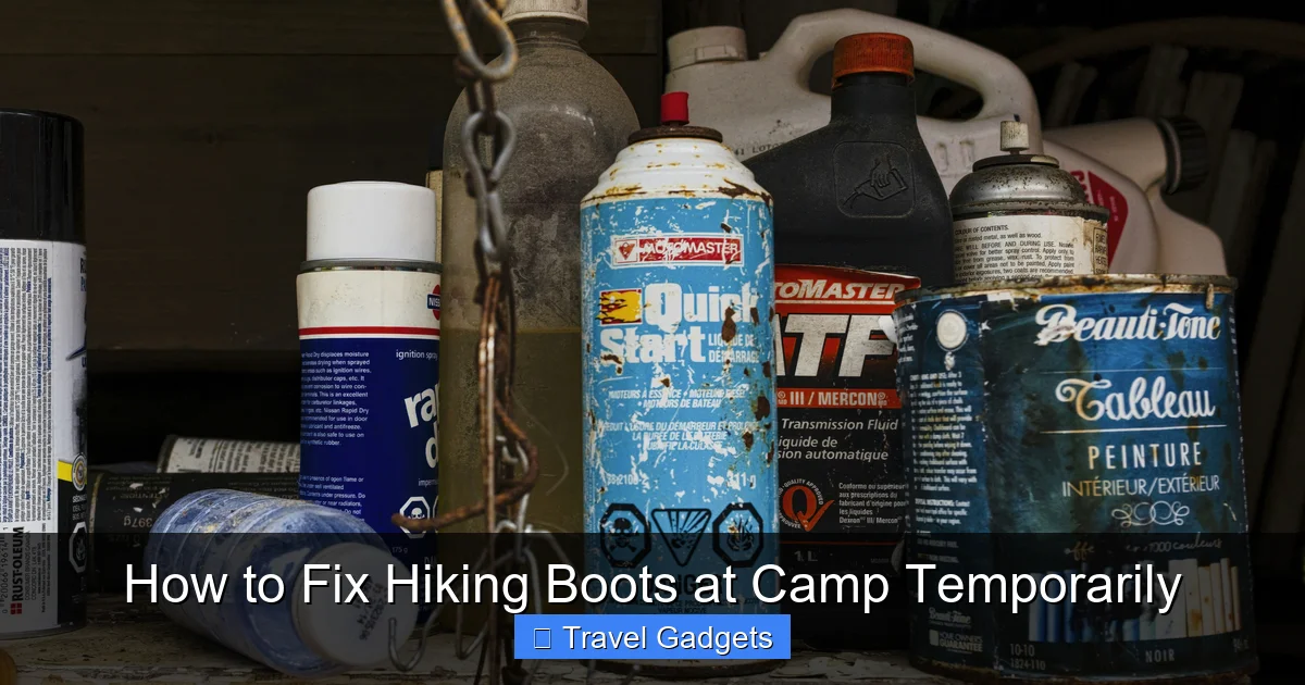 How to Fix Hiking Boots at Camp Temporarily