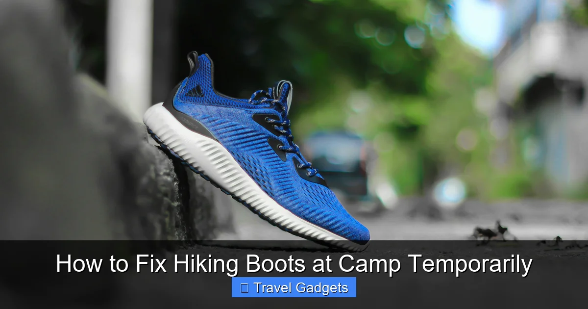 How to Fix Hiking Boots at Camp Temporarily