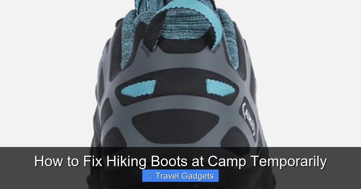 How to Fix Hiking Boots at Camp Temporarily