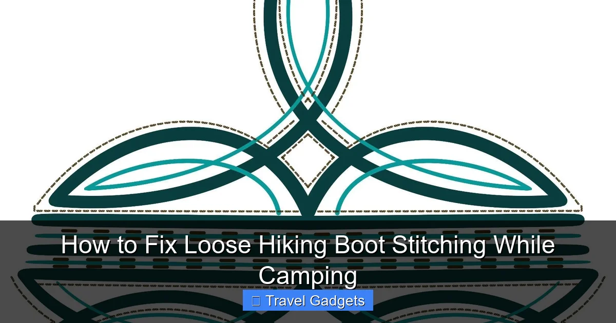 How to Fix Loose Hiking Boot Stitching While Camping