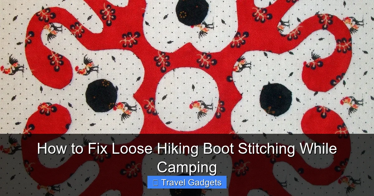 How to Fix Loose Hiking Boot Stitching While Camping