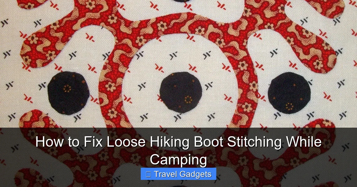 How to Fix Loose Hiking Boot Stitching While Camping