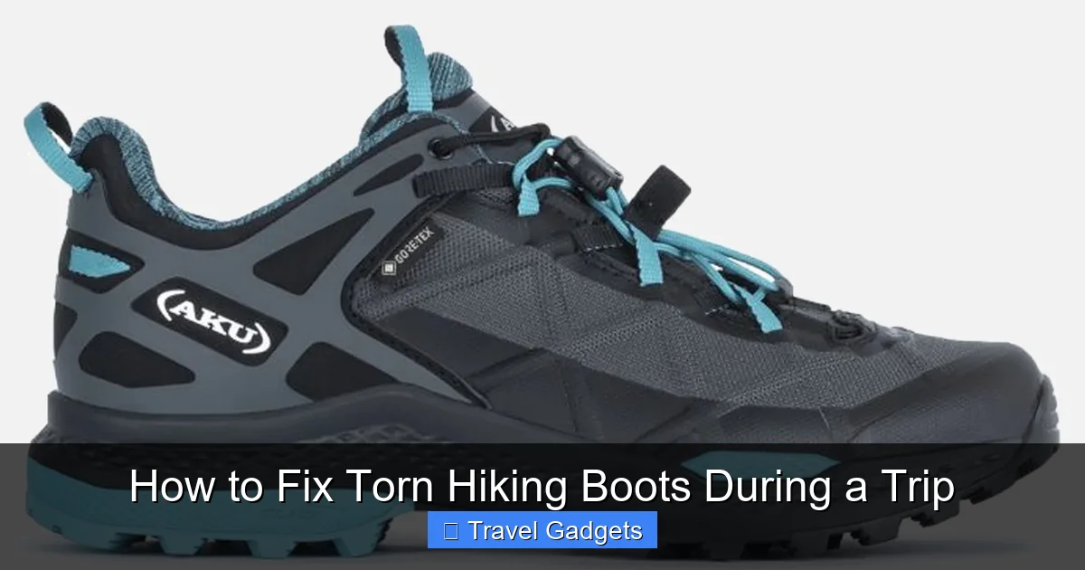 How to Fix Torn Hiking Boots During a Trip