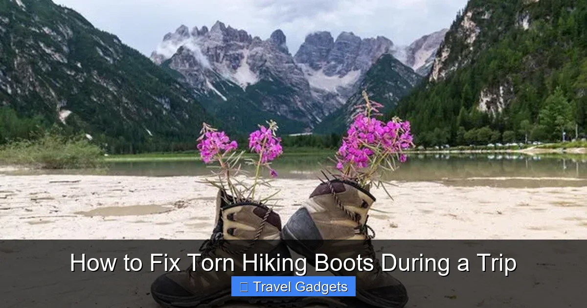 How to Fix Torn Hiking Boots During a Trip