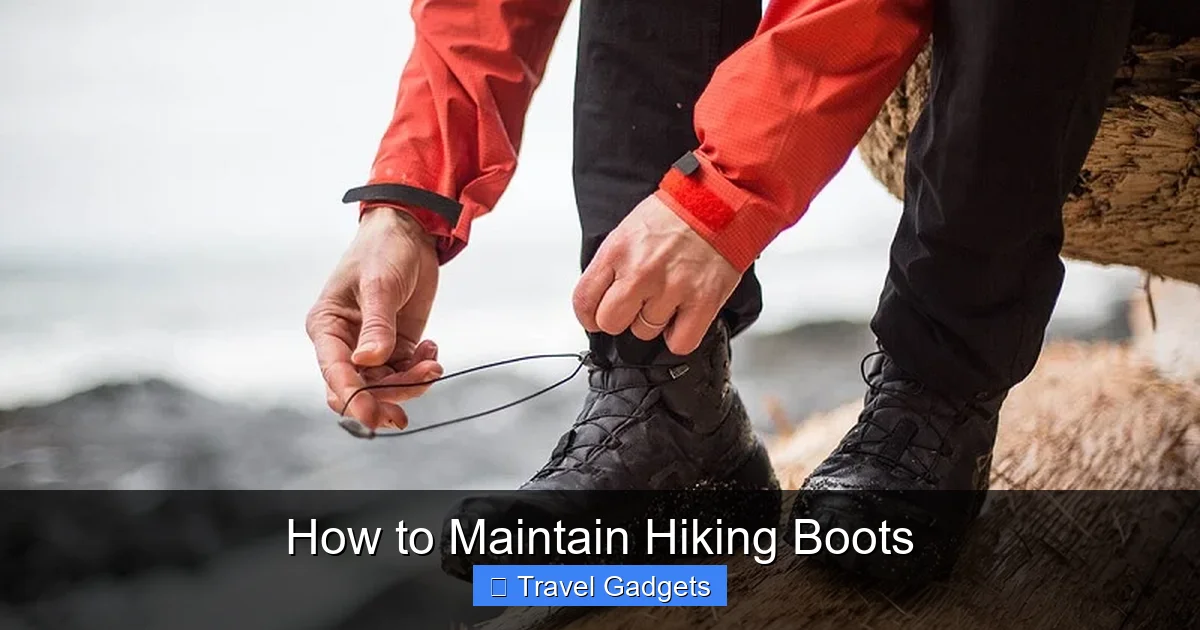 How to Maintain Hiking Boots