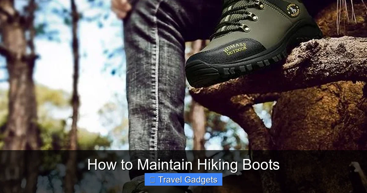 How to Maintain Hiking Boots