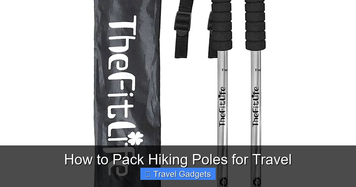 How to Pack Hiking Poles for Travel